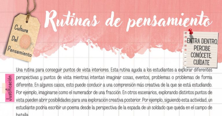 Entra dentro, percibe, conócete, cuídate.