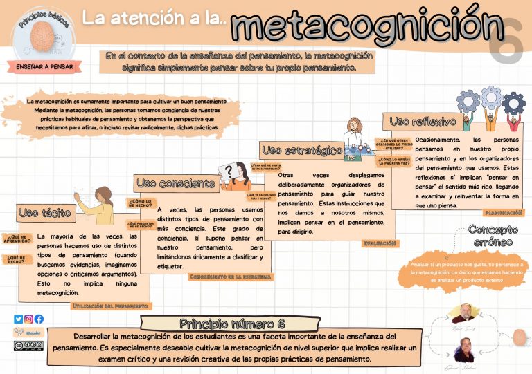 Principios para enseñar a pensar (VI). La metacognición.