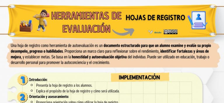 Instrumentos de evaluación. Hojas de registro
