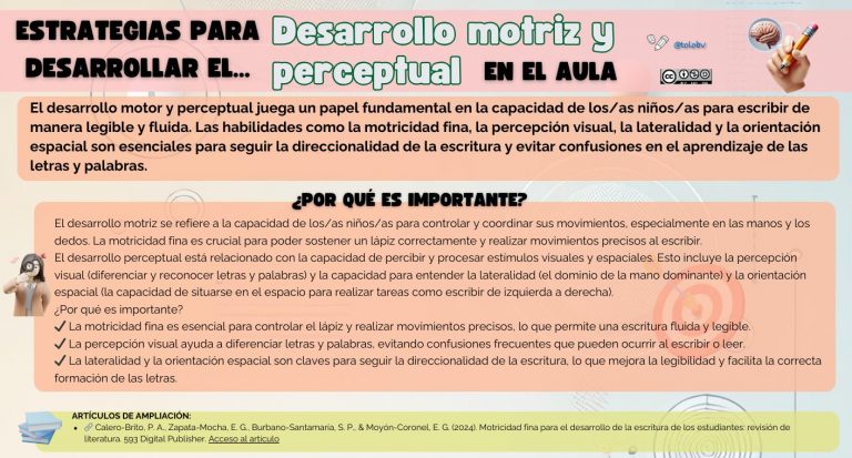 Percepción y motricidad en la lectoescritura