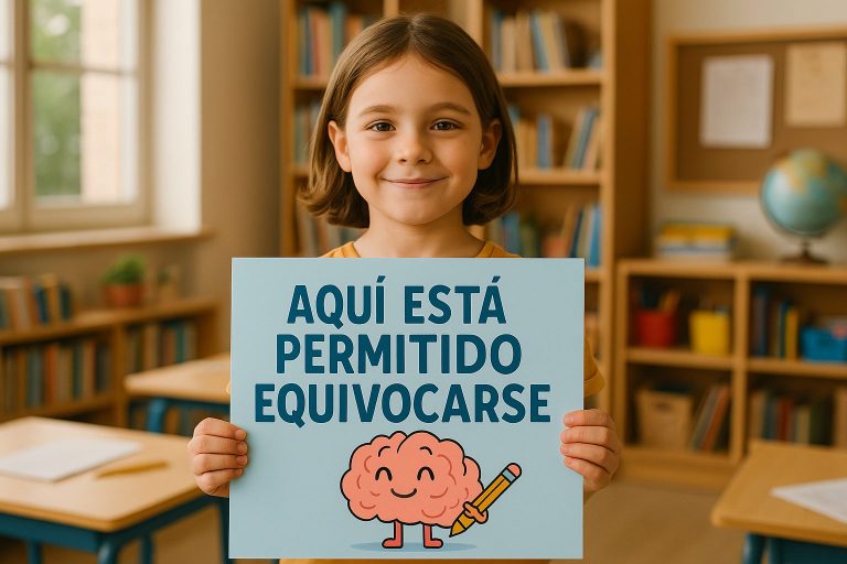 Carteles para normalizar el error en el aula