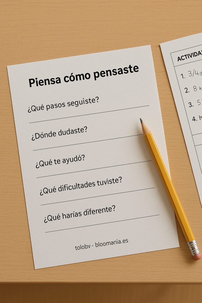 Actividades para revisar y pensar. Piensa cómo pensaste