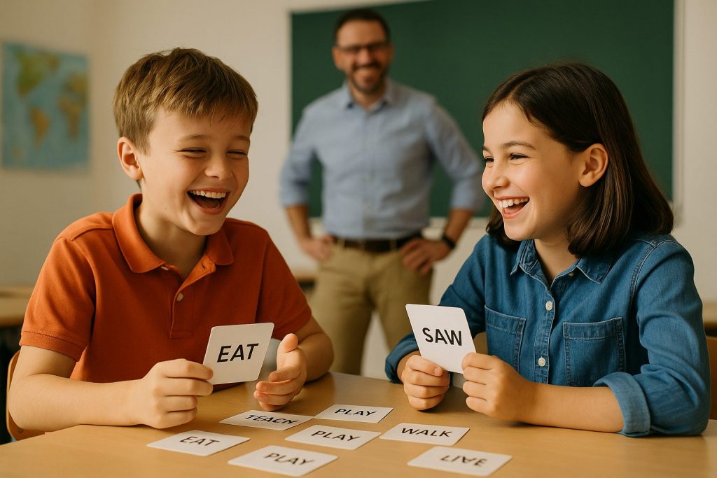 tiempos verbales desde el juego
