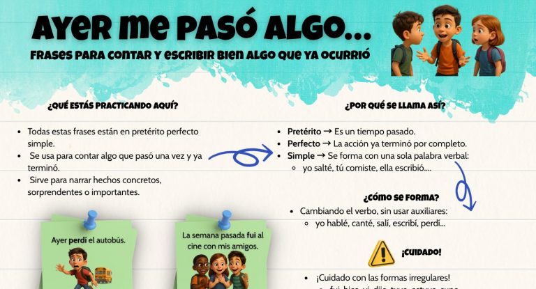 Ayer me pasó algo… Escribir bien en pasado