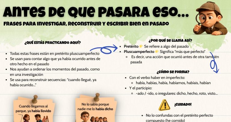 Antes de que pasara eso… Pretérito pluscuamperfecto
