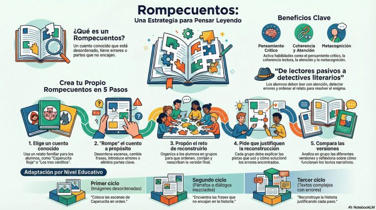 Reconstruye el cuento roto: rompecuentos para pensar leyendo