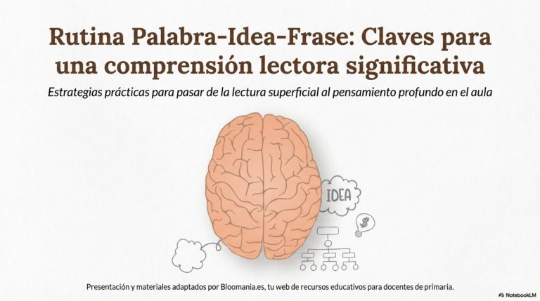 Rutina Palabra Idea Frase: 5 pasos para una lectura significativa