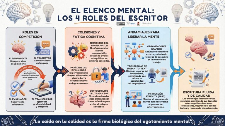 El elenco mental: Los 4 roles del escritor