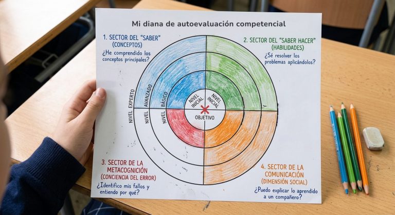 Diana de autoevaluación competencial